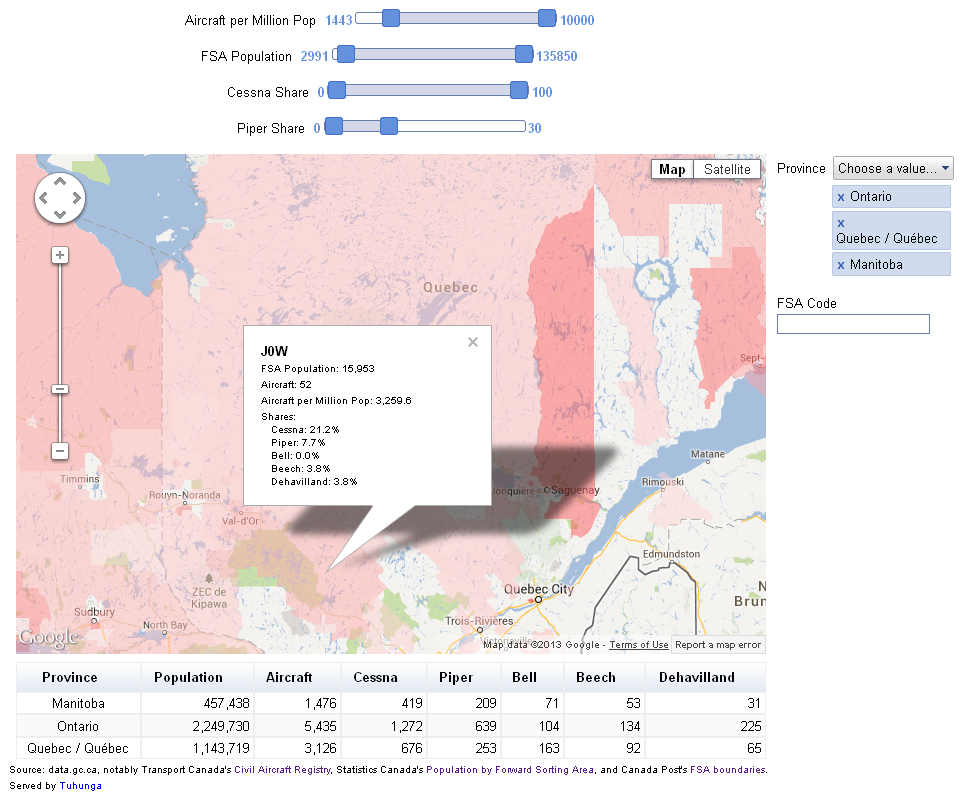 Click to launch interactive aircraft mapper