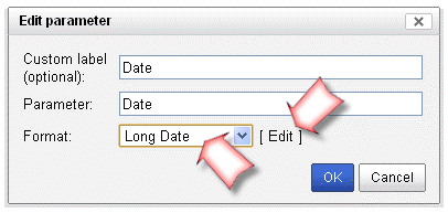 Selecting date format