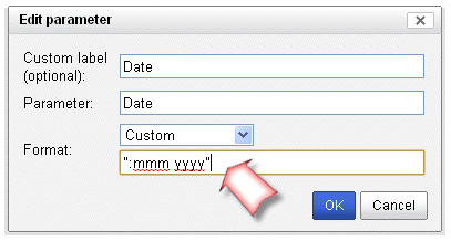 Creating custom date format