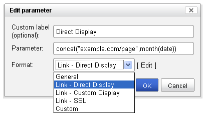 Link format options